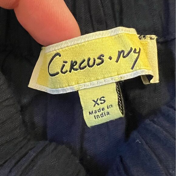 Circus NY by Sam Edelman Peasant Crop Top XS Black Cottagecore Coquette NWOT - Picture 8 of 9